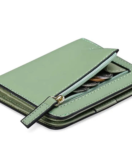 Sage Green Elora Leather Wallet