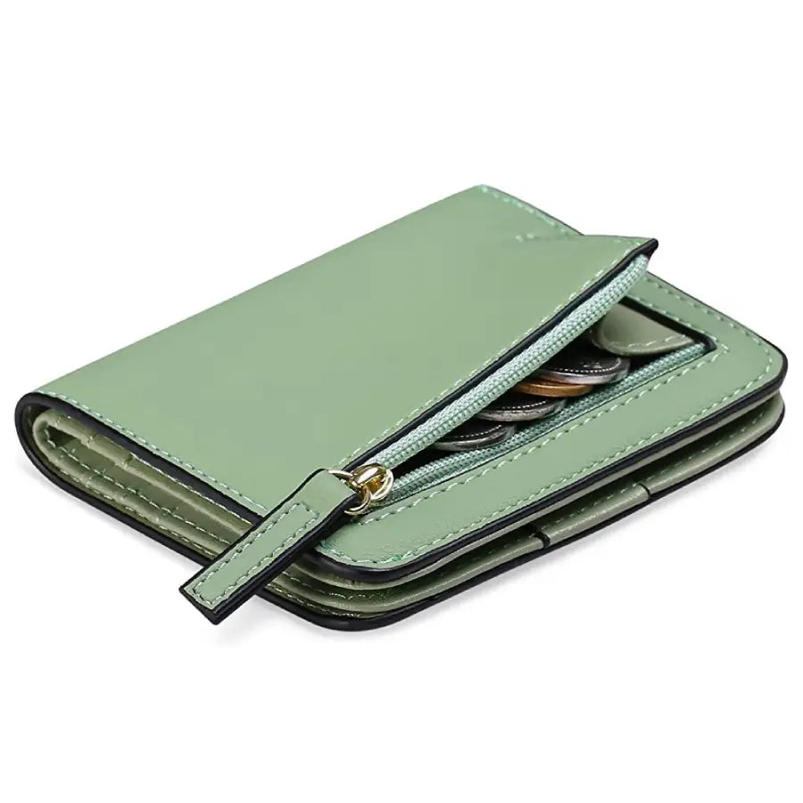Sage Green Elora Leather Wallet