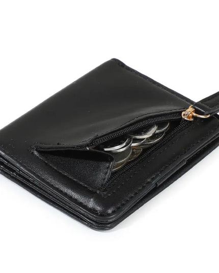 Black Elora Leather Wallet