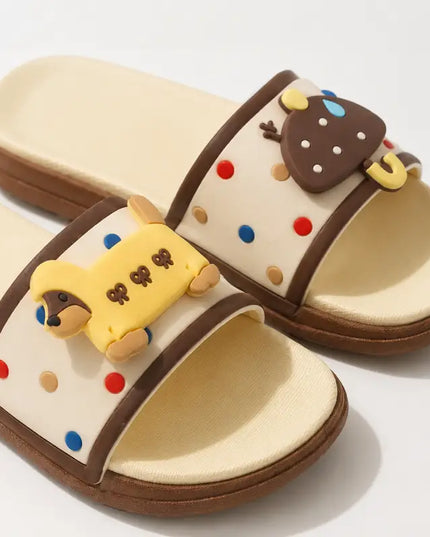 Polka Dot Rain & Pup Flip flop