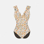 Orange Ditsy Print / S