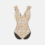 Orange Ditsy Print / S