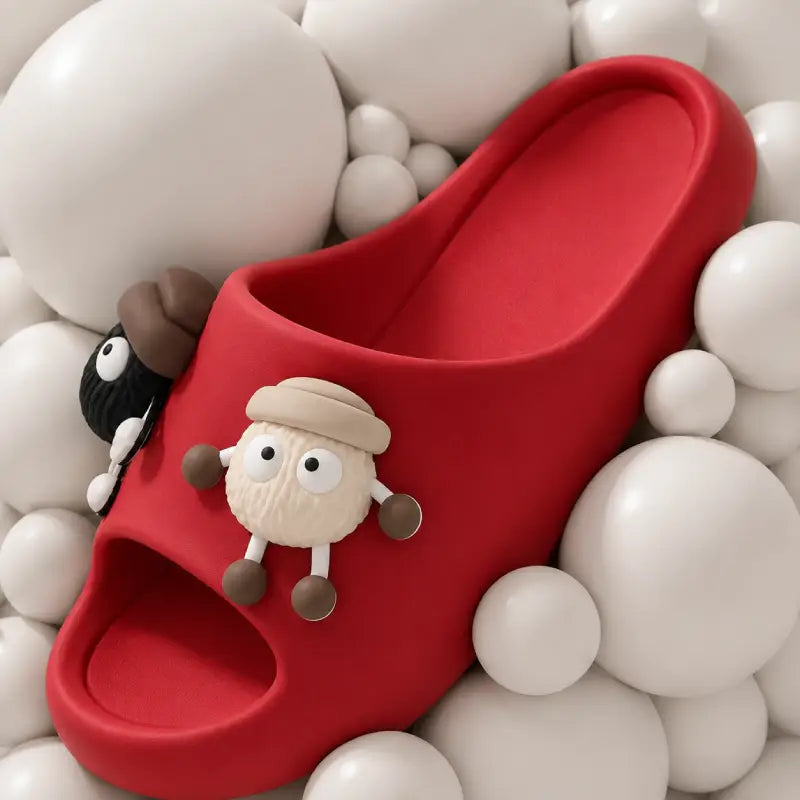 Sooty Red Flip flops