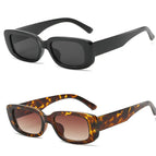 1 Black (Dark Grey Lens) / 1  Brown (Coffee Lens)