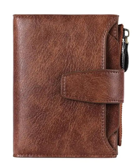 Cognac Veloria Leather Wallet