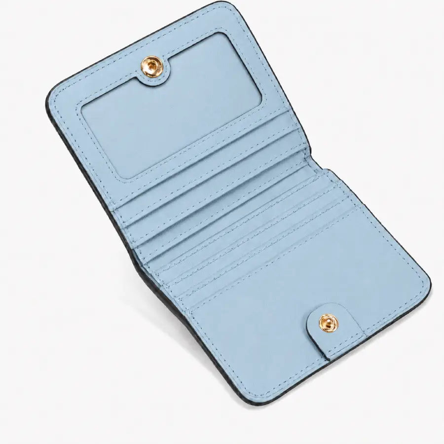 Powder Blue Elora Leather Wallet