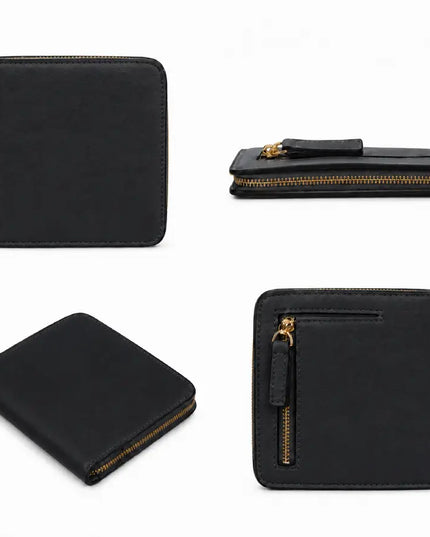 Black Elora Leather Wallet