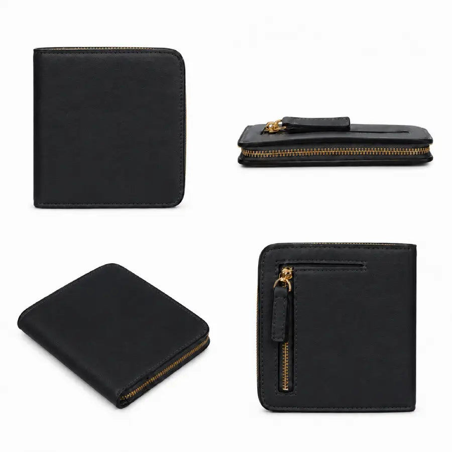 Black Elora Leather Wallet