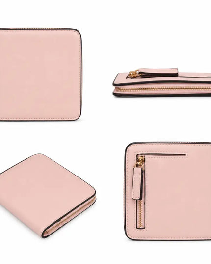 Blush Pink Elora Leather Wallet