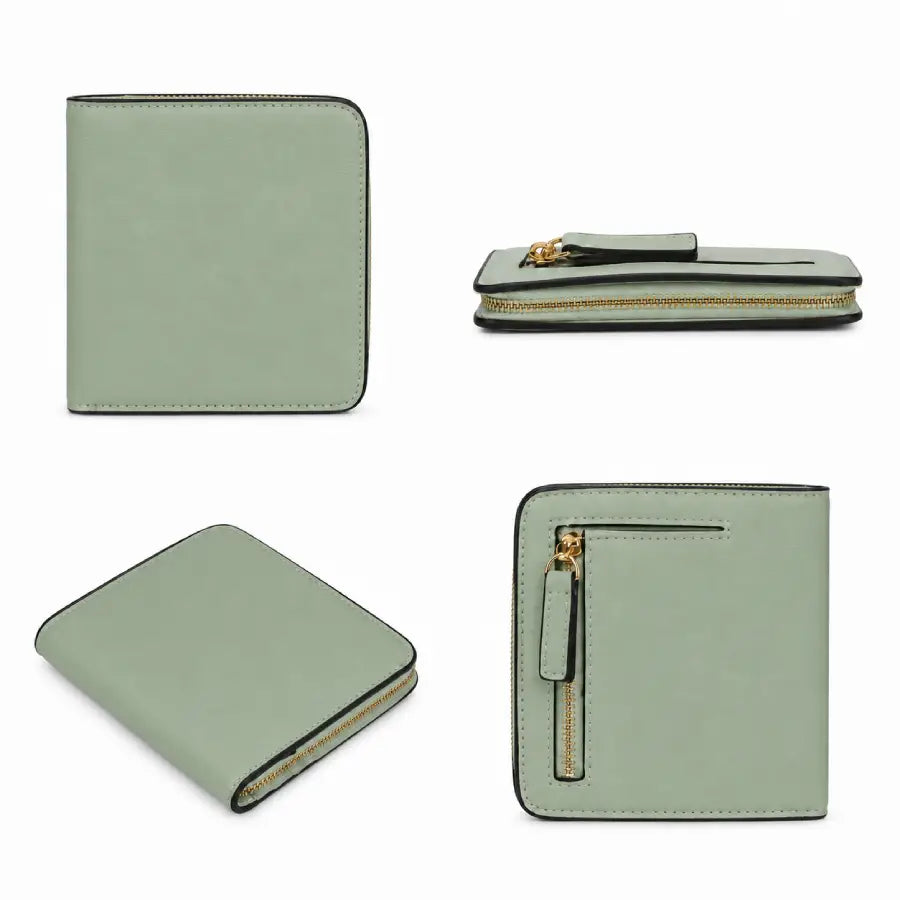 Sage Green Elora Leather Wallet