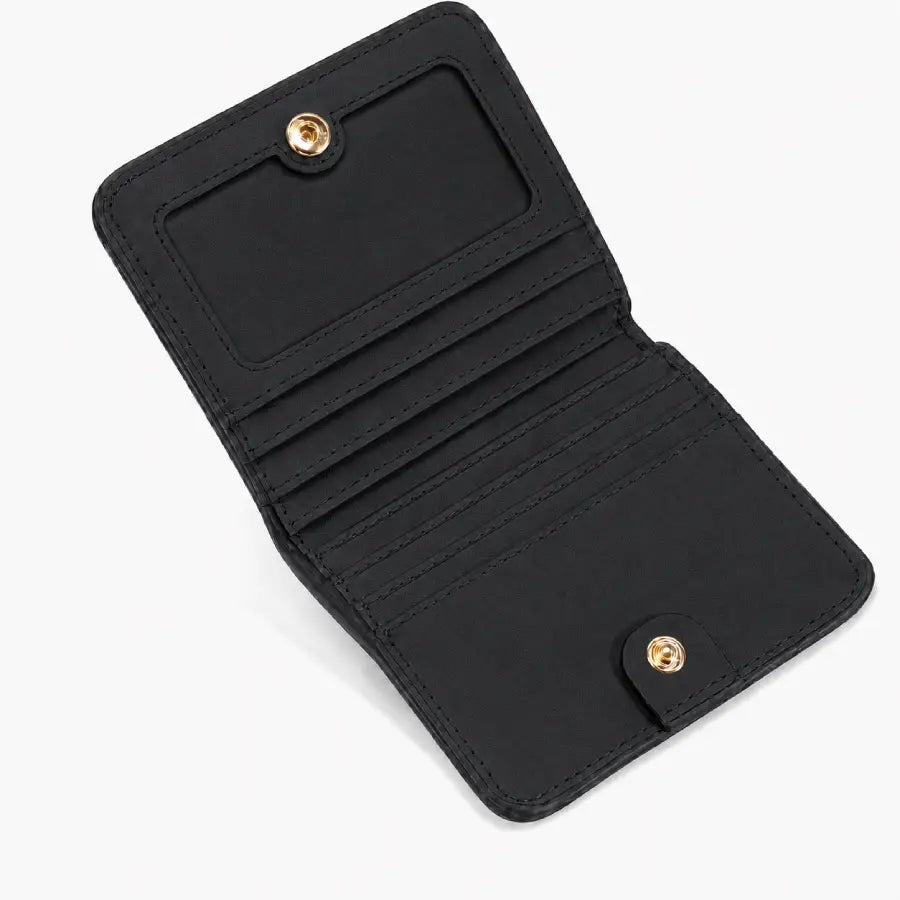 Black Elora Leather Wallet