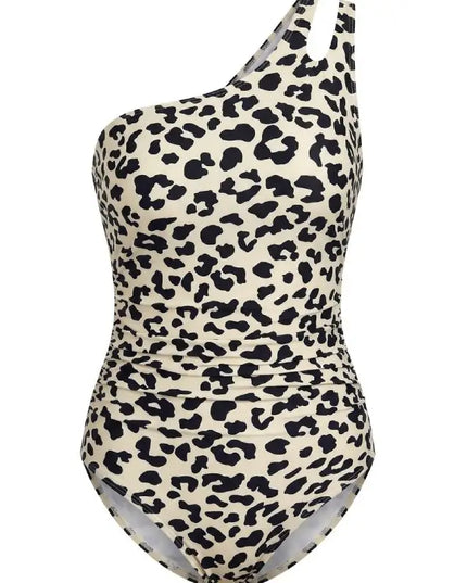 One-Shoulder Keyhole One Piece Swimsuit